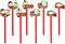 Big Mo's Toys Yard Stakes - Holiday Outdoor Snowman Decorations Lawn Signs For Christmas - 8 Pieces